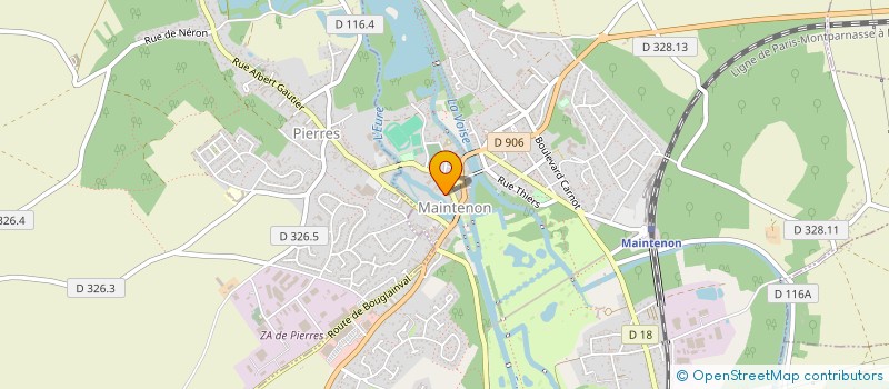 localisation de l'entreprise COMITE ARCHEOLOGIQUE D EURE ET LOIR à MAINTENON