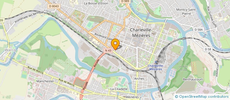 localisation de l'entreprise COMITE ARDENNAIS ENFANCE ET FAMILLE à CHARLEVILLE-MEZIERES