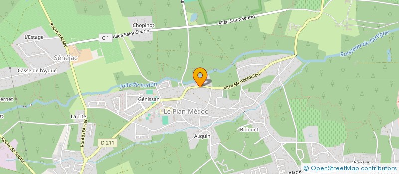 localisation de l'entreprise COMITE ARIANE CROSS  LE PIAN-MEDOC