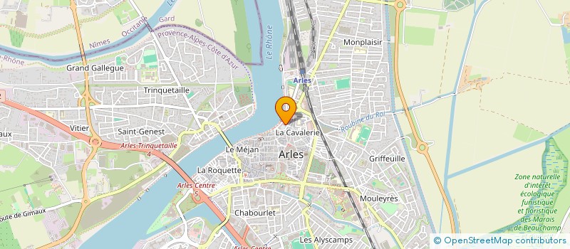 localisation de l'entreprise COMITE ARLESIEN DE PREVENTION ROUTIERE à ARLES