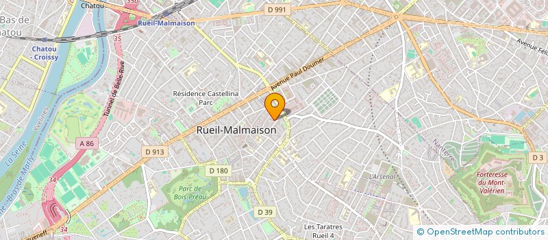 localisation de l'entreprise COMITE ASS INTERMEDIAIRES DU 92 à RUEIL-MALMAISON