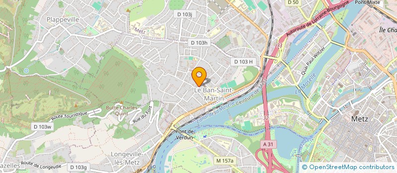 localisation de l'entreprise COMITE ASSOCIATIF DES APPRENANTS AU TRAVAIL SOCIAL  LE BAN-SAINT-MARTIN