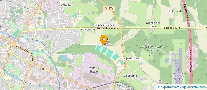 localisation de l'entreprise COMITE ATHLETISME DE L AIN à BOURG-EN-BRESSE