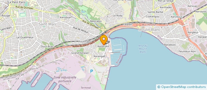 localisation de l'entreprise COMITE ATLANTIQUE DES SPORTS NAUTIQUES à BREST