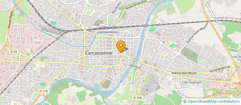 localisation de l'entreprise COMITE AUDOIS DU CENTENAIRE DU CINEMA à CARCASSONNE