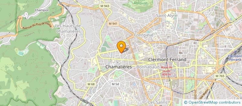 localisation de l'entreprise COMITE AUVERGNE DE SCRABBLE à CHAMALIERES