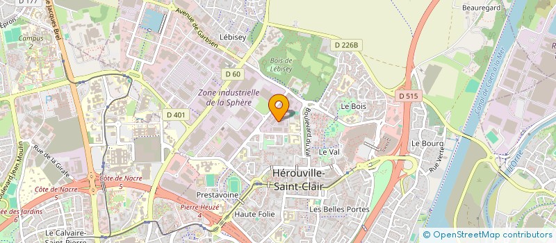 localisation de l'entreprise COMITE.B.N FEDERATION FRANCAISE BRIDGE  HEROUVILLE-SAINT-CLAIR