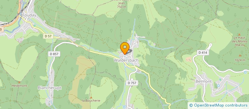 localisation de l'entreprise COMITE BAS-RHINOIS FNACA  WALDERSBACH