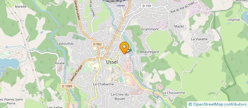 localisation de l'entreprise COMITE BASSIN D EMPLOI ARRONDIS D USSEL à USSEL
