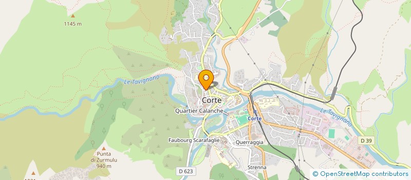 localisation de l'entreprise COMITE BASSIN EMPLOI CORTE CENTRE CORSE  CORTE