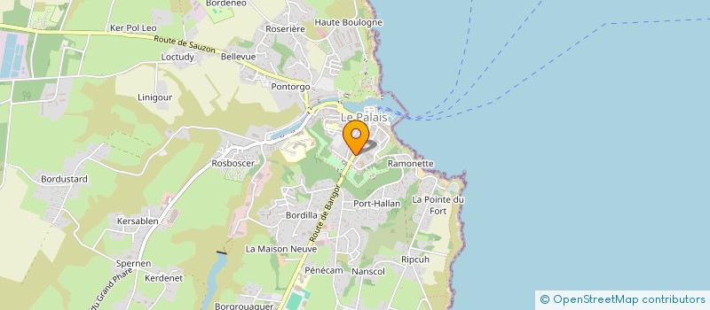 localisation de l'entreprise COMITE BELLE ILE EN MER MARIE GALANTE  LE PALAIS