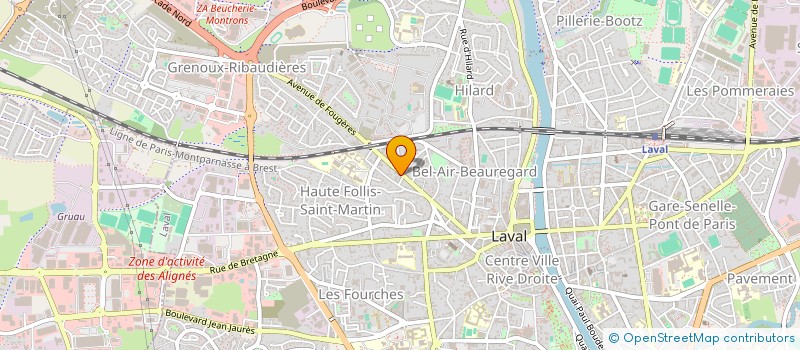 localisation de l'entreprise COMITE BIENFAI HORLOGERS-BIJOU à LAVAL