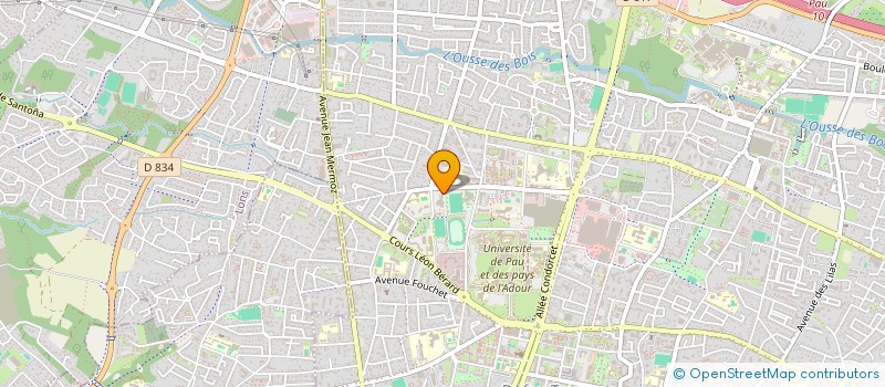 localisation de l'entreprise COMITE BOULISTE DEPARTEMENTAL DES PA à PAU