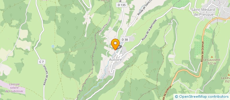 localisation de l'entreprise COMITE BOULISTE DEPARTEMENTAL DU LOT  AUTOIRE