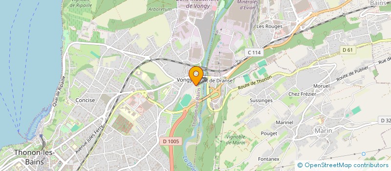 localisation de l'entreprise COMITE BOULISTE DEPARTEMENTAL HTE SAVOIE à THONON-LES-BAINS