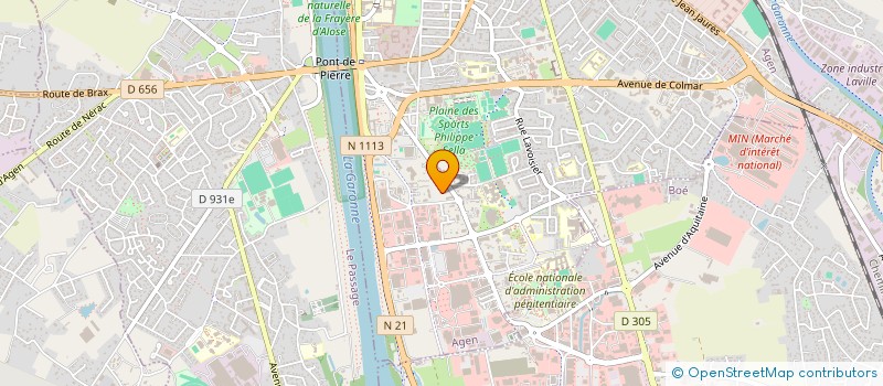 localisation de l'entreprise COMITE BOULISTE DEPARTEMENTAL LOT ET GAR  AGEN