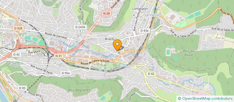 localisation de l'entreprise COMITE BOULISTE DEPARTEMENTAL SNE MME  DARNETAL