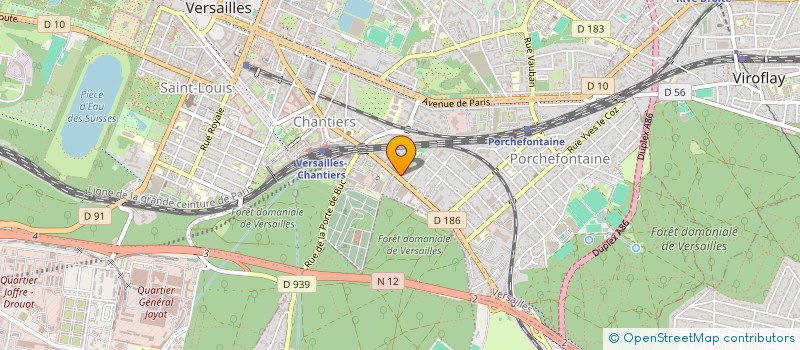 localisation de l'entreprise COMITE BOULISTE DEPARTEMENTAL YVELINES à VERSAILLES