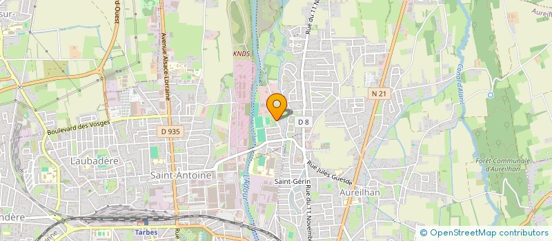 localisation de l'entreprise COMITE BOULISTE DEPT HTES PYRENEES  AUREILHAN