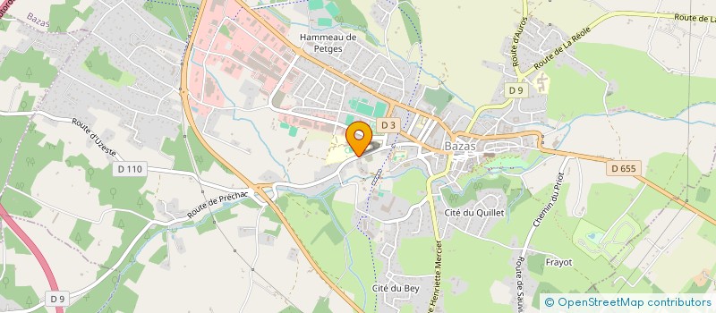 localisation de l'entreprise COMITE CANTONAL OEUVRE PUPILLE  BAZAS