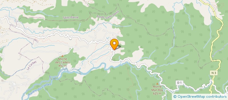 localisation de l'entreprise COMITE CARNAVAL ET CULTUREL DE FD ST DENIS  FONDS-SAINT-DENIS