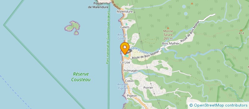 localisation de l'entreprise COMITE CARNAVALESQUE DE BOUILLANTE à BOUILLANTE