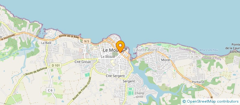 localisation de l'entreprise COMITE CARNAVALESQUE DU MOULE à LE MOULE