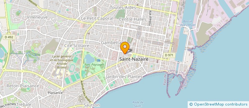 localisation de l'entreprise COMITE CATHOLIQUE CONTRE LA FAIM ET POUR LE DEVELOPPEMENT  SAINT-NAZAIRE
