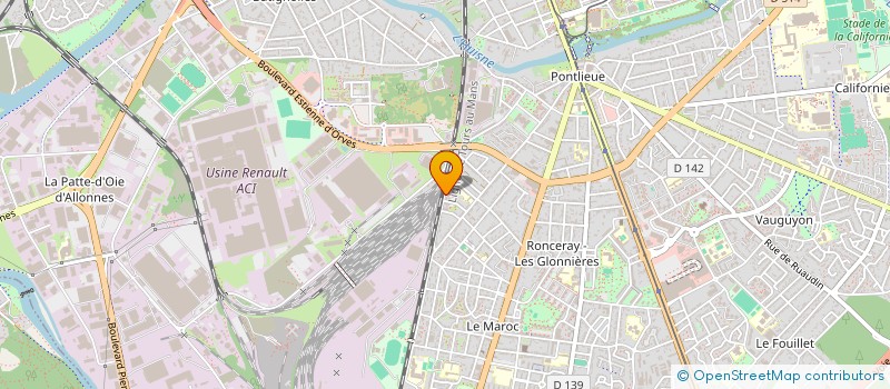 localisation de l'entreprise COMITE CENTRAL D ENTREPRISE  LE MANS