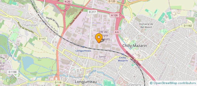 localisation de l'entreprise COMITE CENTRAL ENTR GENVRAIN PARISIENNE à LONGJUMEAU