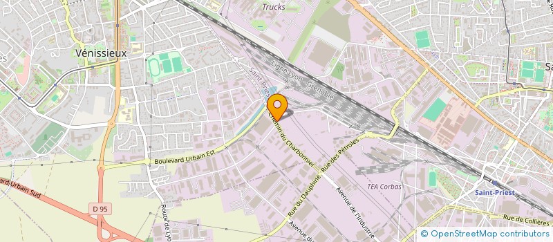 localisation de l'entreprise COMITE CENTRAL ENTREP TRANSPORT VIROLLE  SAINT-PRIEST