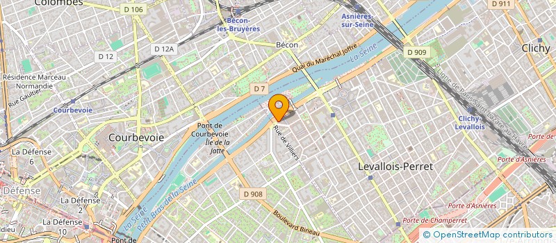 localisation de l'entreprise COMITE CENTRAL ENTREPRISE CGEE ALSTHOM à LEVALLOIS-PERRET