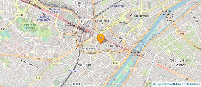 localisation de l'entreprise COMITE CENTRAL ENTREPRISE SOC SLIGOS  PUTEAUX