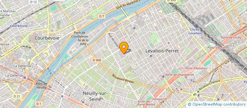 localisation de l'entreprise COMITE CENTRAL ENTREPRISE TOTAL à LEVALLOIS-PERRET