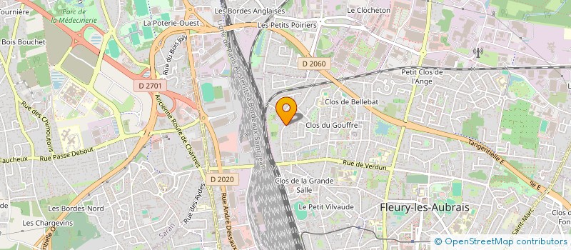 localisation de l'entreprise COMITE CENTRE VAL DE LOIRE DE CYCLISME à FLEURY-LES-AUBRAIS