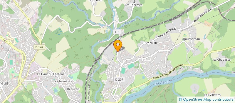 localisation de l'entreprise COMITE CGEP  LE PALAIS-SUR-VIENNE