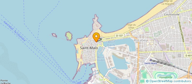 localisation de l'entreprise COMITE CHATEAUBRIAND ST MALO  SAINT-MALO