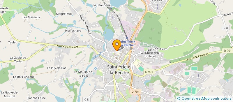 localisation de l'entreprise COMITE CITOYEN POUR UNE INFORMATION INDEPENDANTE  SAINT-YRIEIX-LA-PERCHE