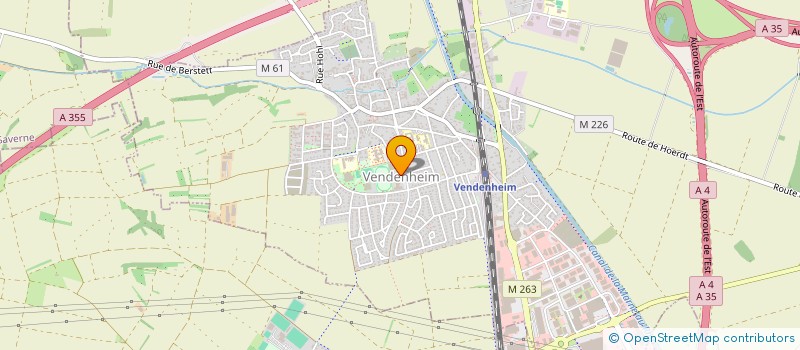 localisation de l'entreprise COMITE COMMUNAL D AIDE AUX MALADES à VENDENHEIM