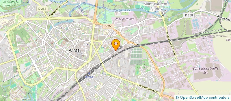 localisation de l'entreprise COMITE CONSULT DEPART PROMO SANTE PDC  SAINT-LAURENT-BLANGY