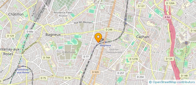 localisation de l'entreprise COMITE COORD NATIO ASS AIDE CHOMEURS EMP à BAGNEUX