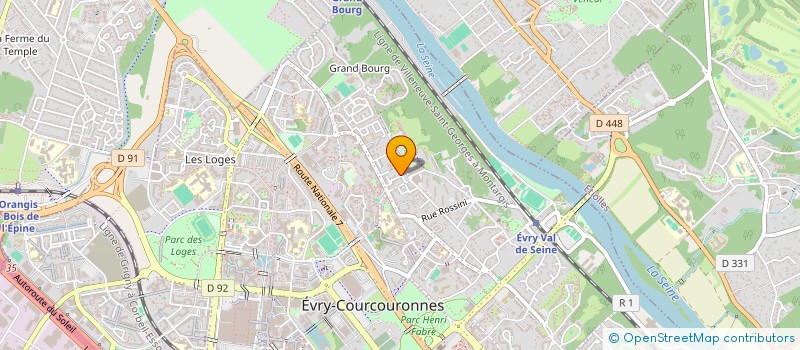 localisation de l'entreprise COMITE COORD SERVICE CIVIL à EVRY-COURCOURONNES
