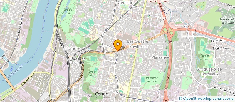 localisation de l'entreprise COMITE COORDIN PATRONAGES LAIQUES CENON  CENON