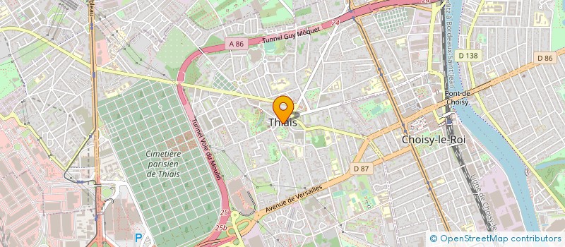 localisation de l'entreprise COMITE COORDINATION ACTIVITE THIAISIENNE à THIAIS