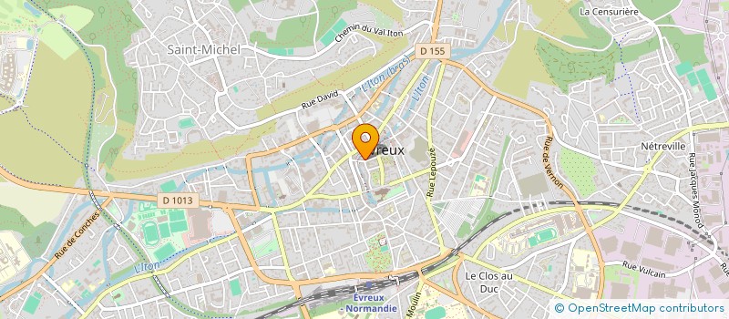 localisation de l'entreprise COMITE COORDINATION COMMERCE EBROICIEN à EVREUX