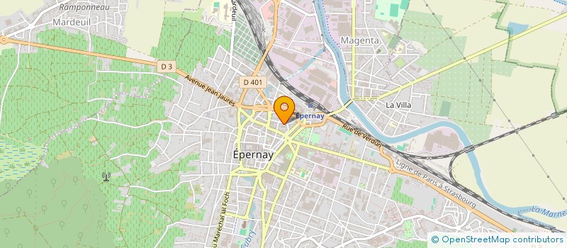 localisation de l'entreprise COMITE COORDINATION DES ECOLES PRIVEES à EPERNAY
