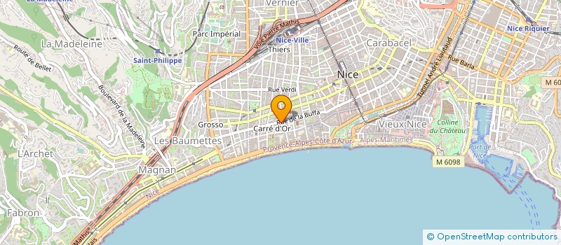 localisation de l'entreprise COMITE COTE AZUR DE LA FFB à NICE
