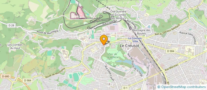 localisation de l'entreprise COMITE CREUSOTIN DES FETES DE NOTRE DAME DE FATIMA  LE CREUSOT