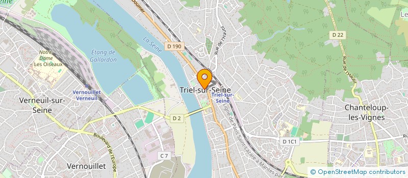 localisation de l'entreprise COMITE CROIX ROUGE DE TRIEL  TRIEL-SUR-SEINE