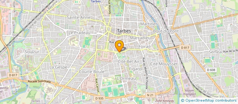 localisation de l'entreprise COMITE CROIX ROUGE TARBES à TARBES